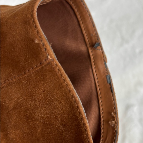 DV by Dolce Vita Booties Brown Western Suede Fringe Ankle Size 7,5 - Picture 6 of 9